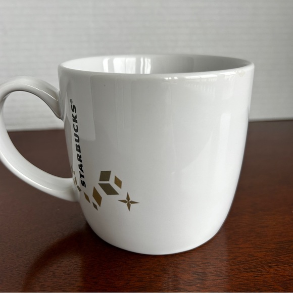 STARBUCKS 2013 Holiday Collection Siren Mermaid Logo Ceramic Mugs Set of 2 - Picture 10 of 15